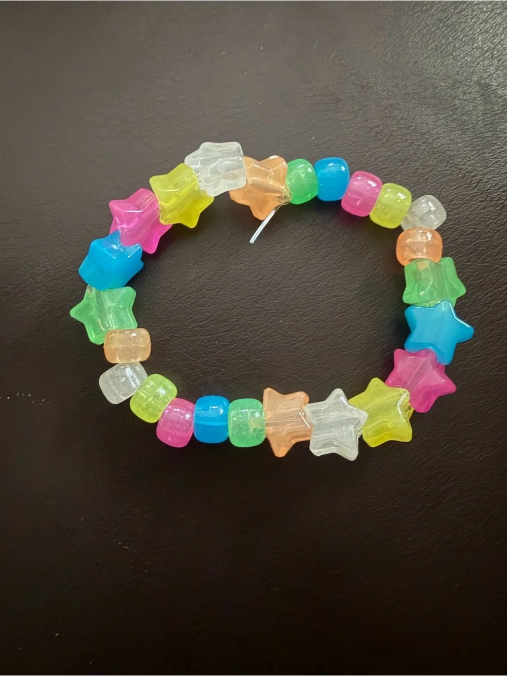 Kids Multi-Color Star Bead Stretch Bracelet